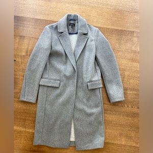 Topshop Grey Longline Women’s Coat size 6 New